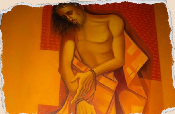 Quadro da Via-Sacra pintado por Frei Lázaro